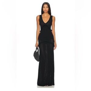 House of Harlow 1960- Elegant Black Sleeveless Maxi Dress
